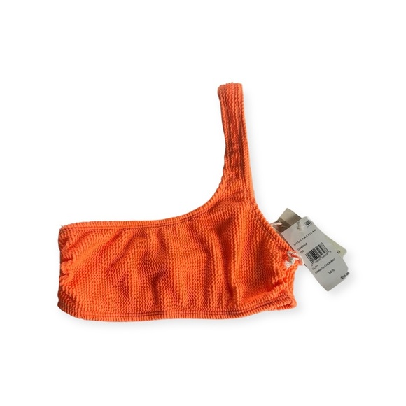 Good American Swimsuit Orange Cream  One Shoulder Top Sz 00/0 - Picture 1 of 5